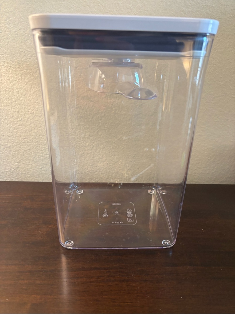 OXO Clear Plastic Airtight Food Storage Container with White Lid